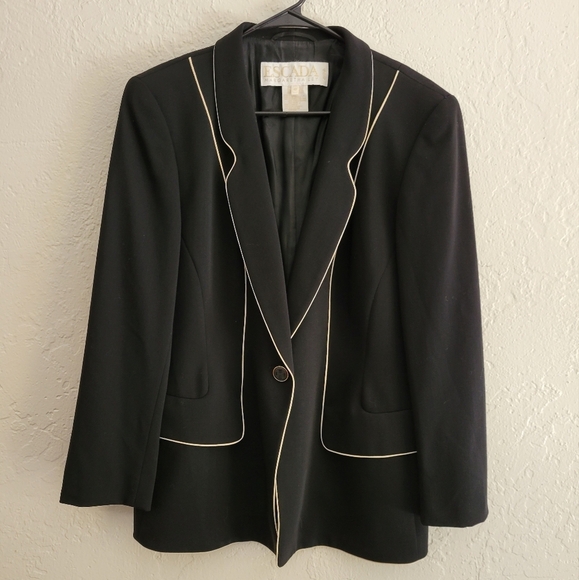 Escada Vintage Jacket Size 42 Large - Picture 1 of 6